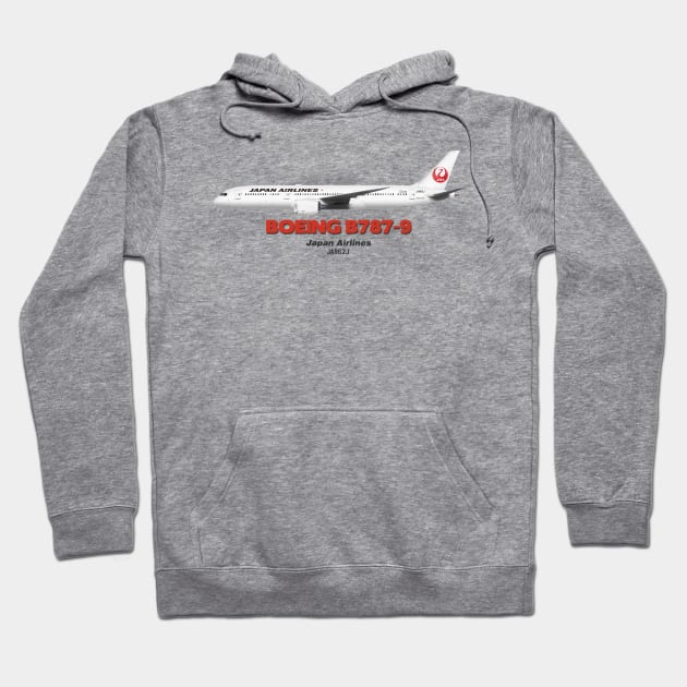 Boeing B787-9 - Japan Airlines Hoodie by TheArtofFlying